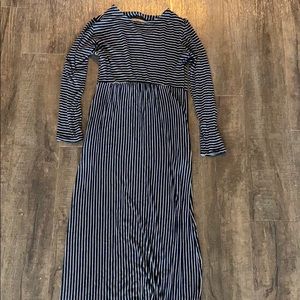 ROOLEE Striped Midi Mom Dress